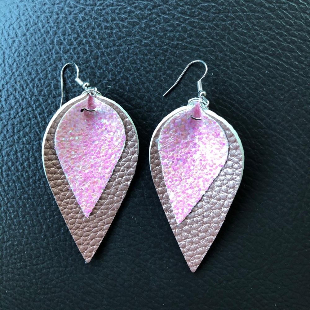 Leather earrings ✨ 3 for $14